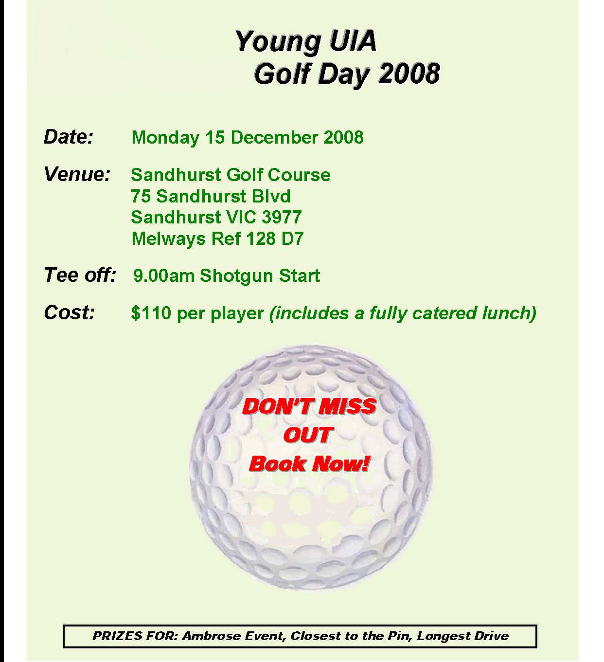 Young Uia Golf Day