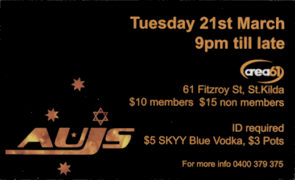 Aujs Melbourne Party