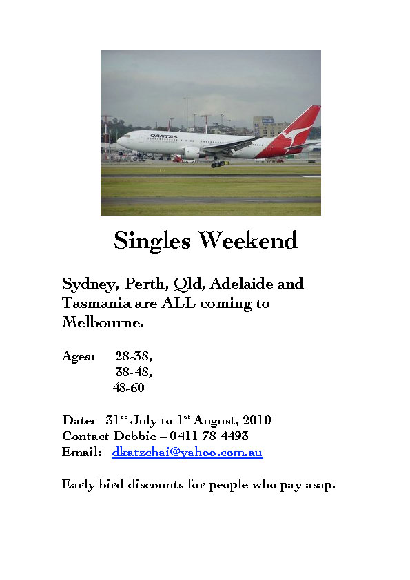 Singles Weekend